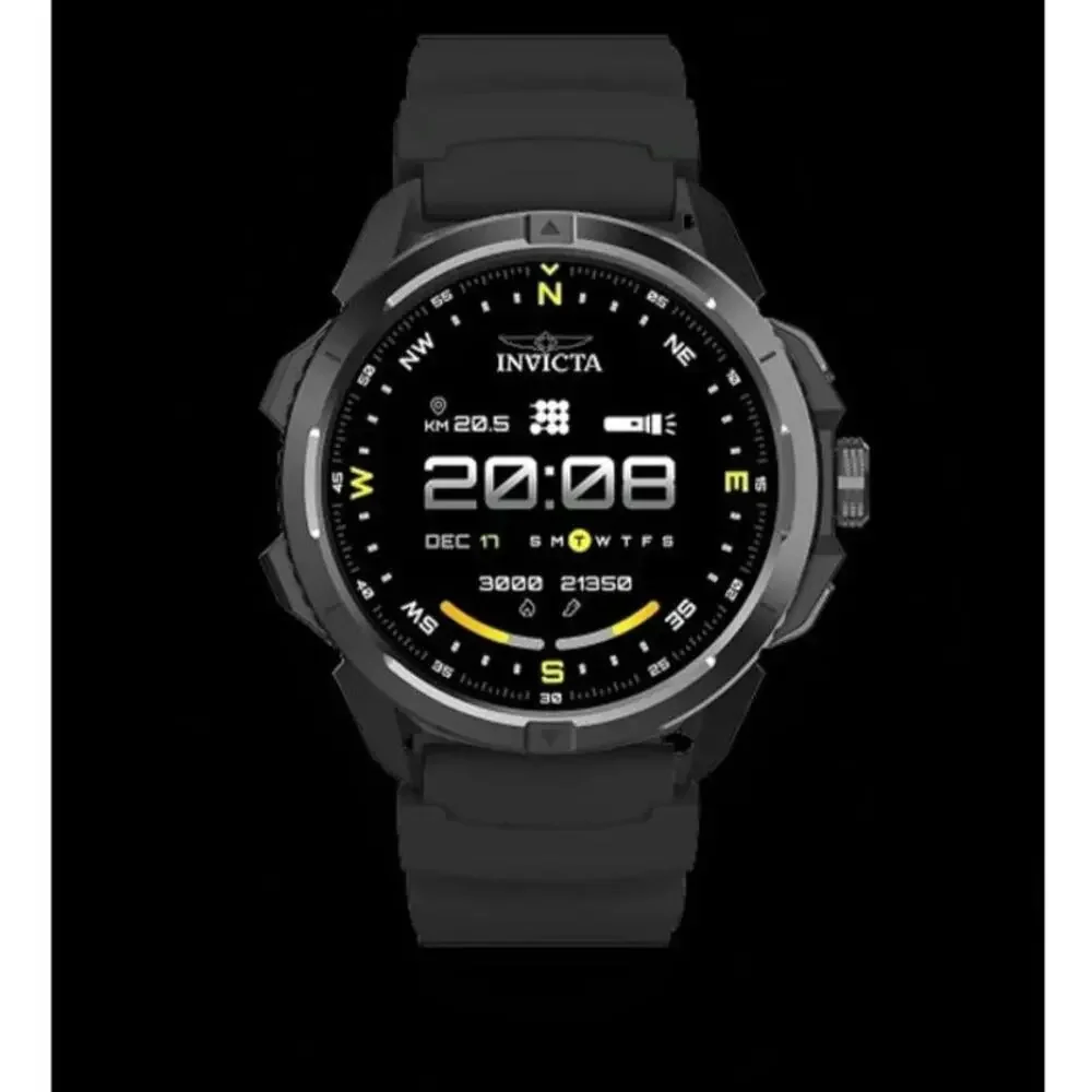 Invicta I Tech ITECH 009 Smartwatch 53mm GPS AMOLED Bluetooth Black New Sealed